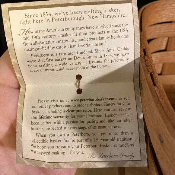 Peterboro Proctor and Gambel Ivory Soap Commemorative Basket 125 Year Anniversar - Picture 6 of 8